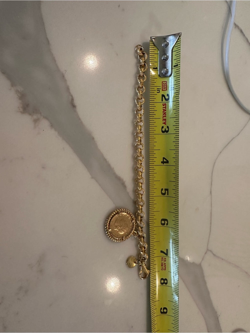 Vintage Dyadema Bronze Italy Gold Euro Coin Bracelet Gold Tone Vintage Jewelry - Picture 5 of 5